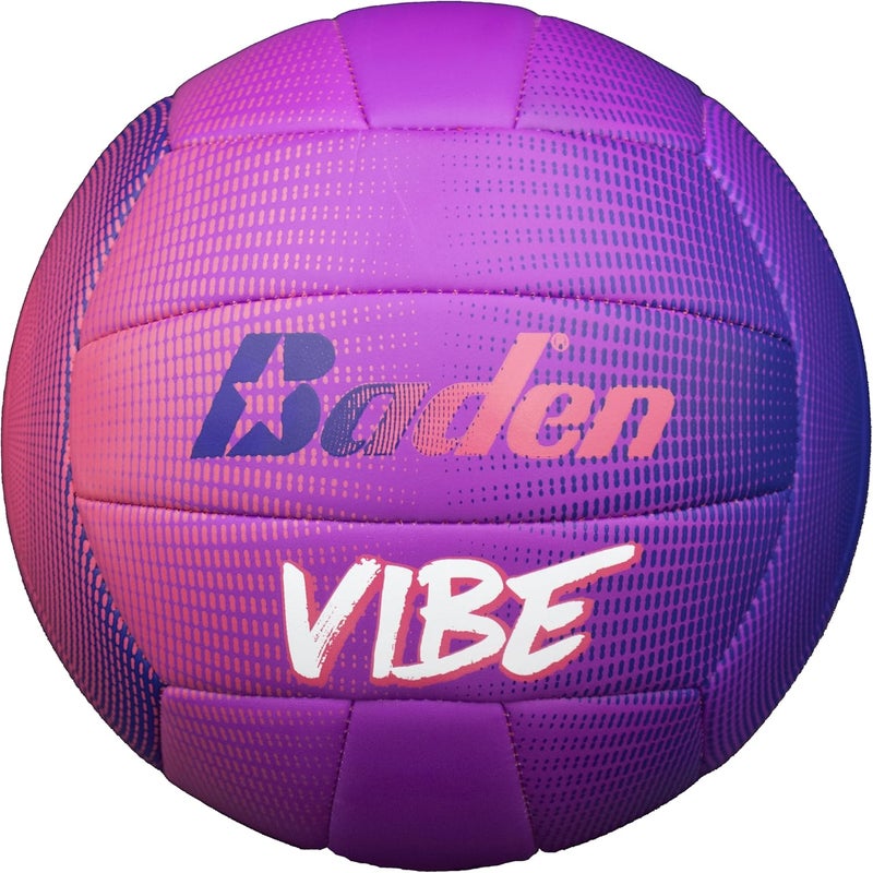| Vibe | Cushioned Synthetic Leather Recreational Indoor/Outdoor Volleyball | Purple/Pink